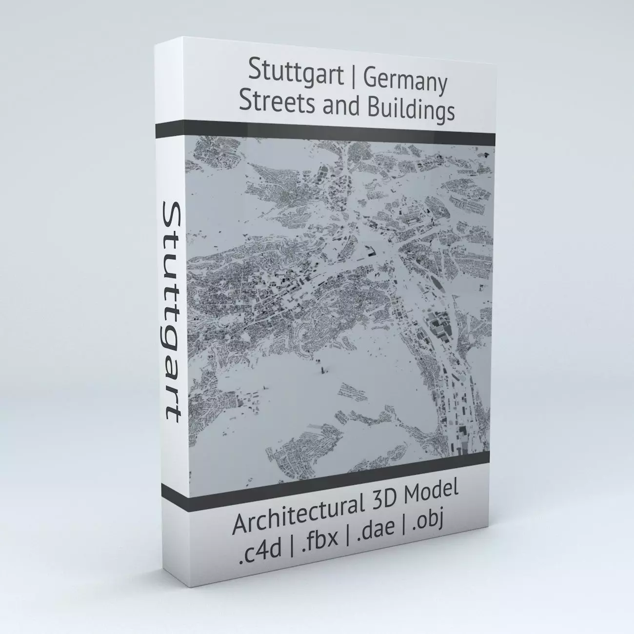 Stuttgart Streets and Buildings 3D model_0