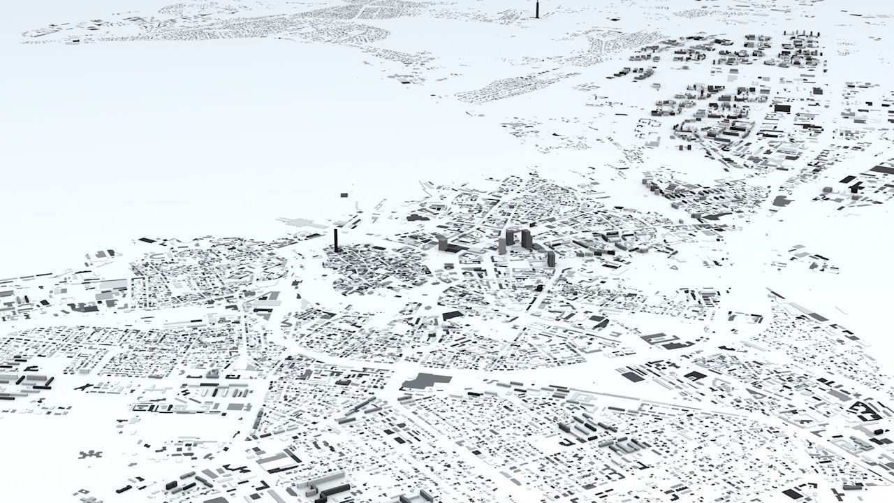 Tallinn Streets and Buildings 3D model_2