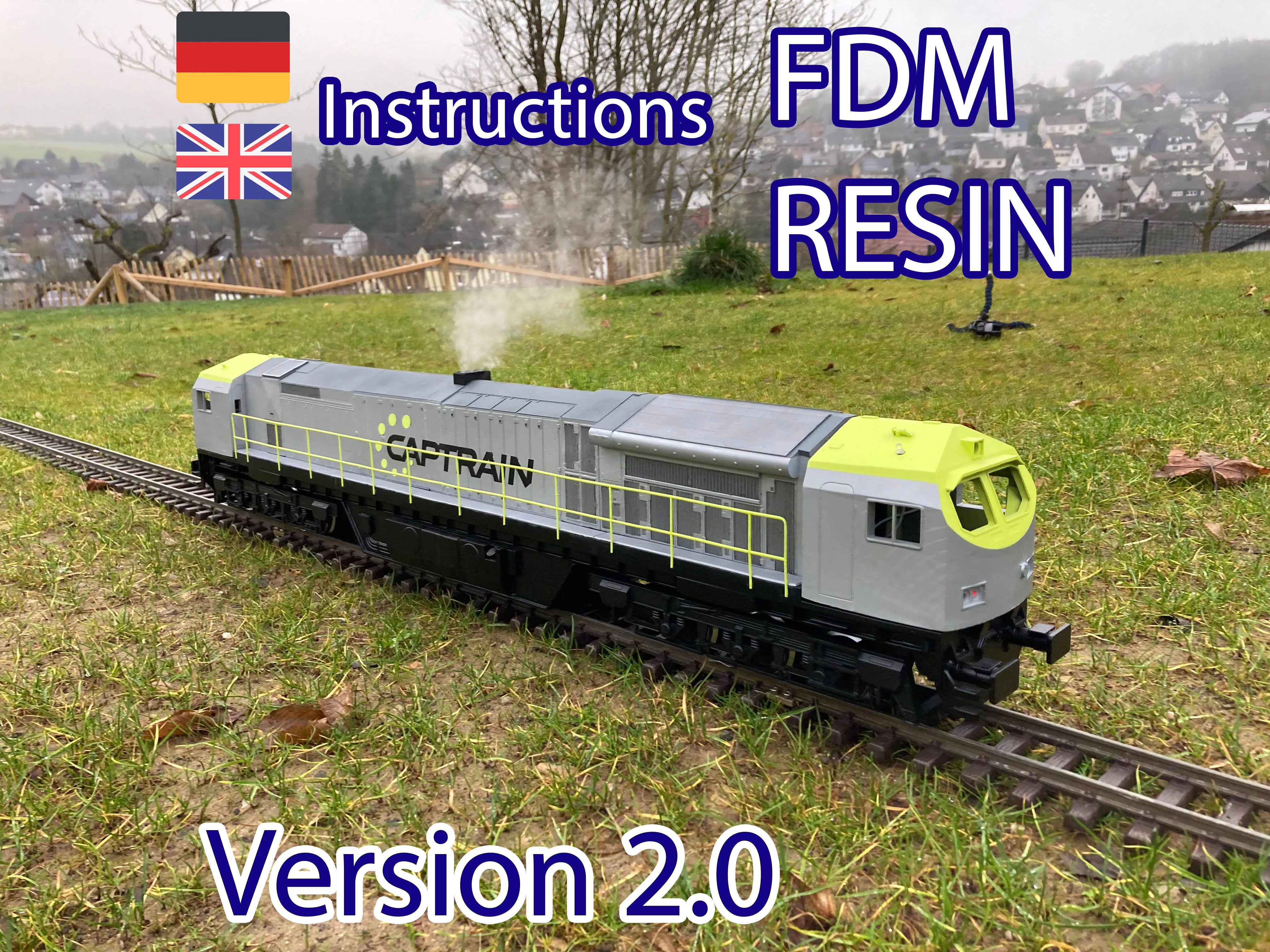 DE-AC33C Blue Tiger Diesel Loco G-Scale 3D print model