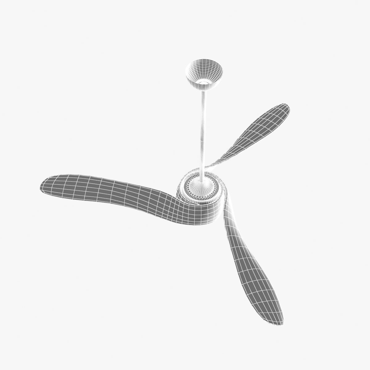 Minka aire 3 Vanes Ceiling Fan  3D model_7