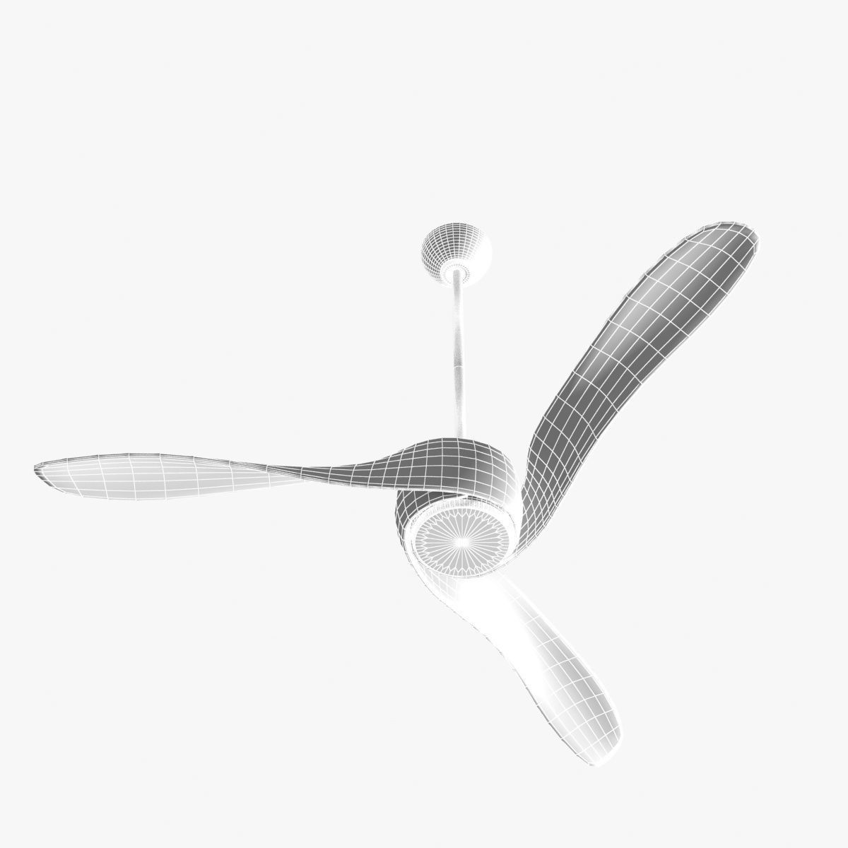 Minka aire 3 Vanes Ceiling Fan  3D model_9