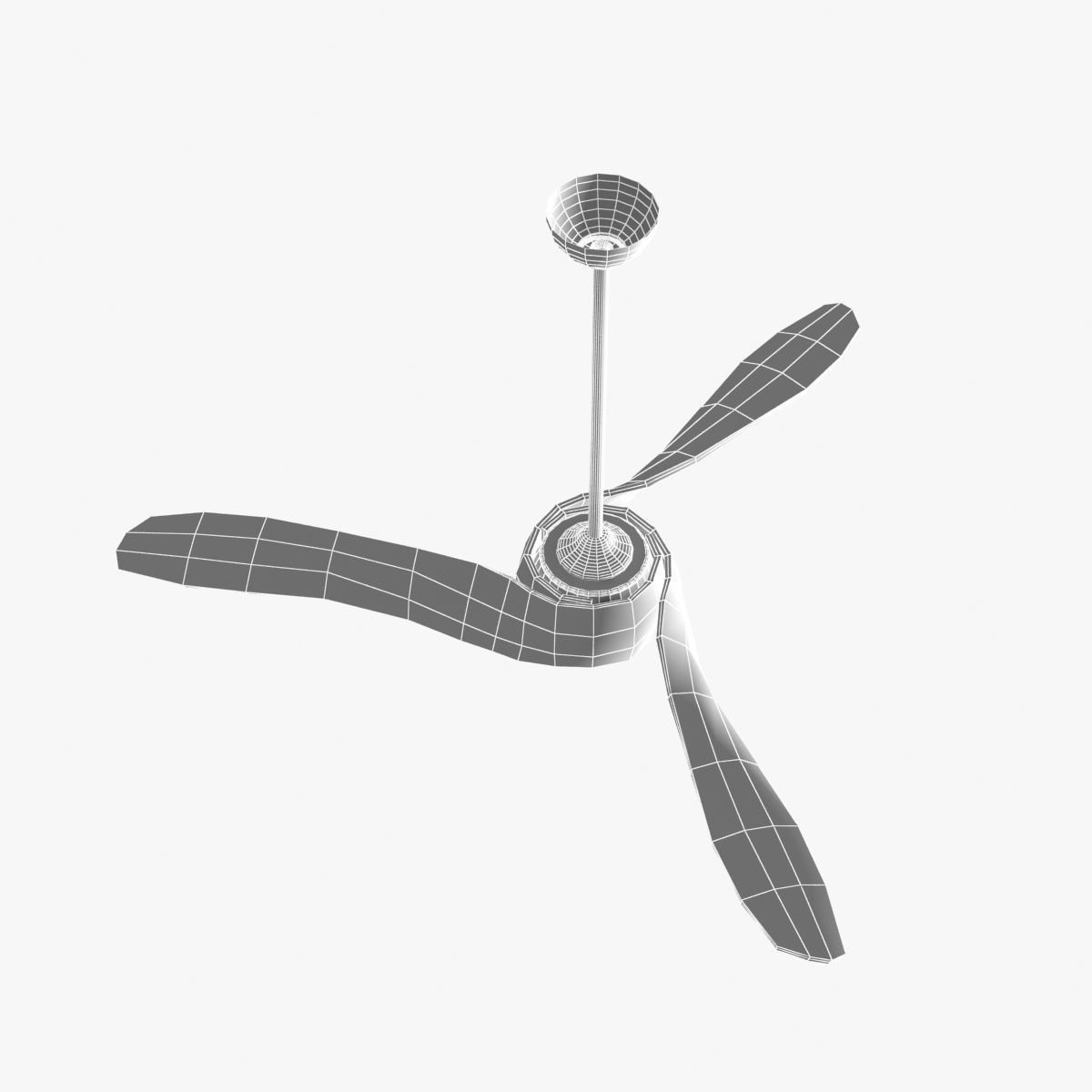 Minka aire 3 Vanes Ceiling Fan  3D model_6