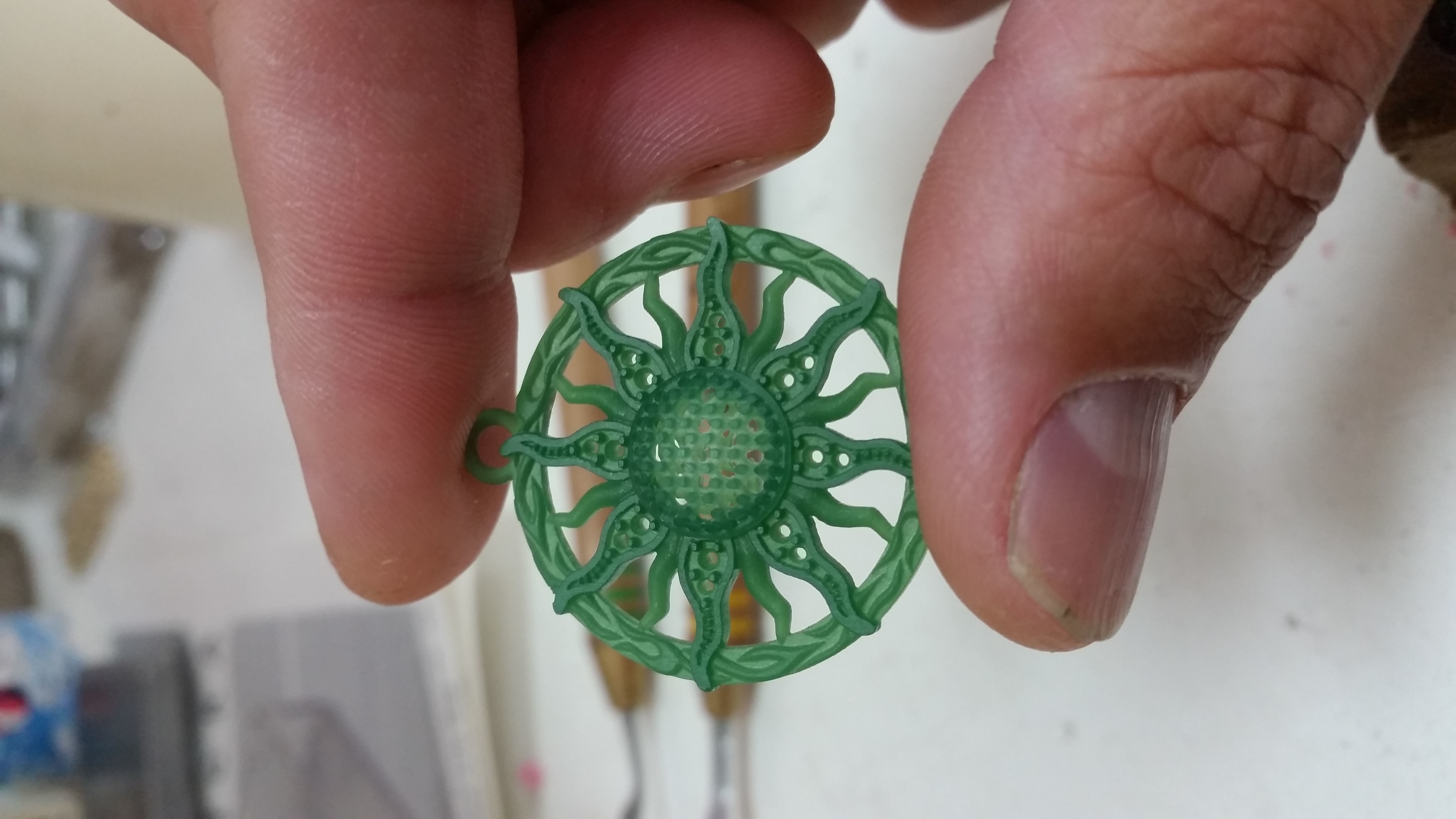 Sun Pendant 3D print model_5