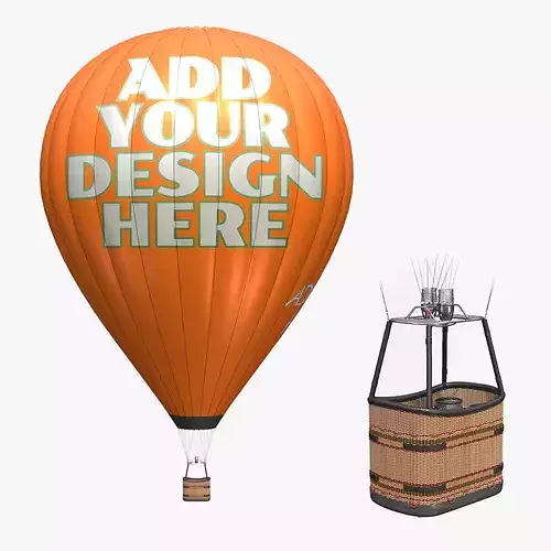 Hot Air Balloon - Advertisement Mockup