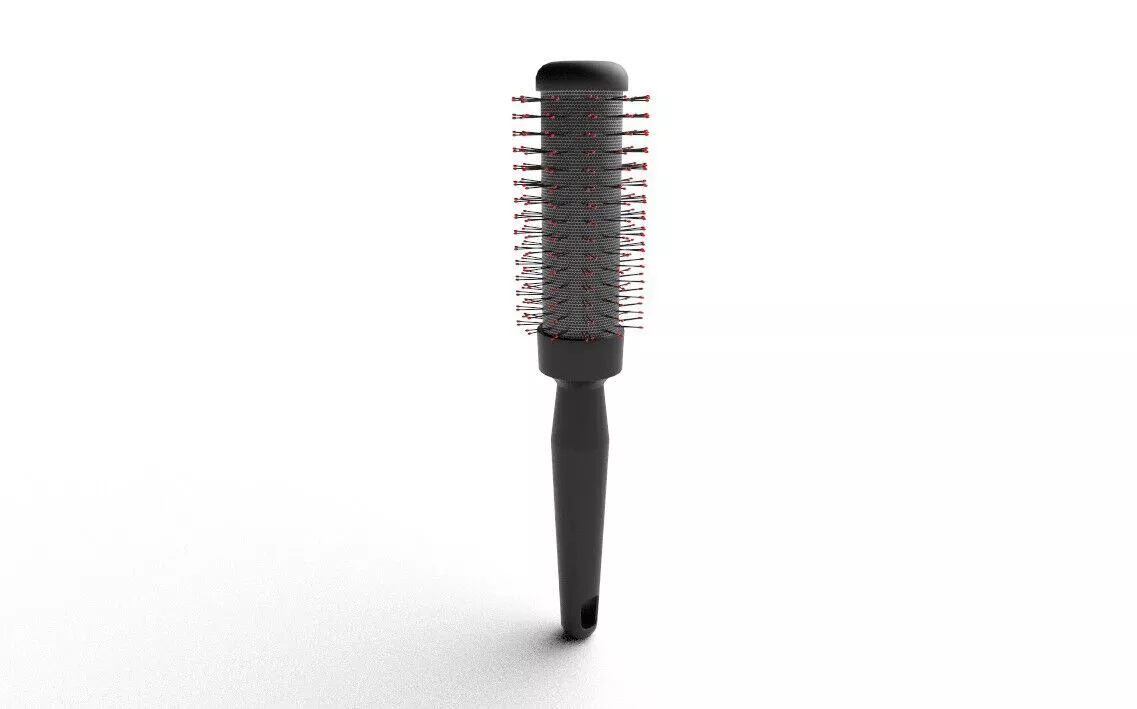 Round Brush M04 Low-poly 3D model