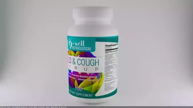 Medicine Bottle 3D Model