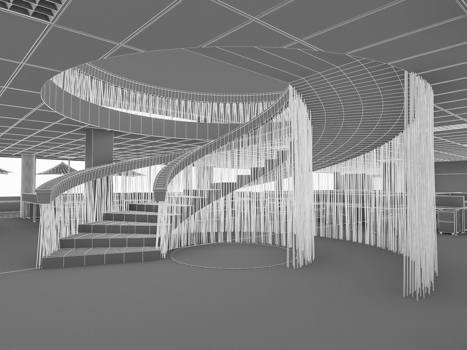 Office Interior Collection - 3 Pack Low-poly 3D model_29