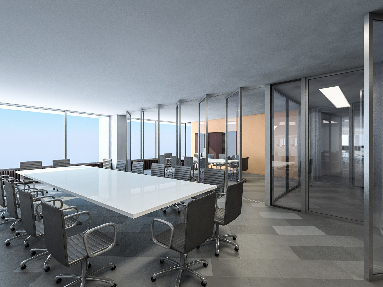 Office Interior Collection - 3 Pack Low-poly 3D model_5