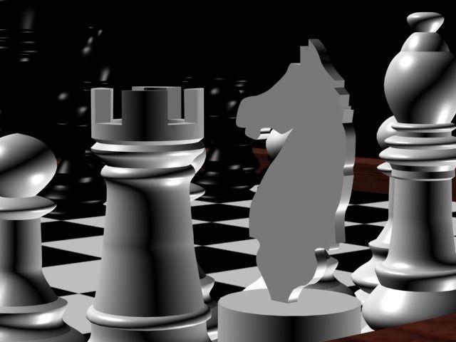 Chess Board  Low-poly 3D model_2