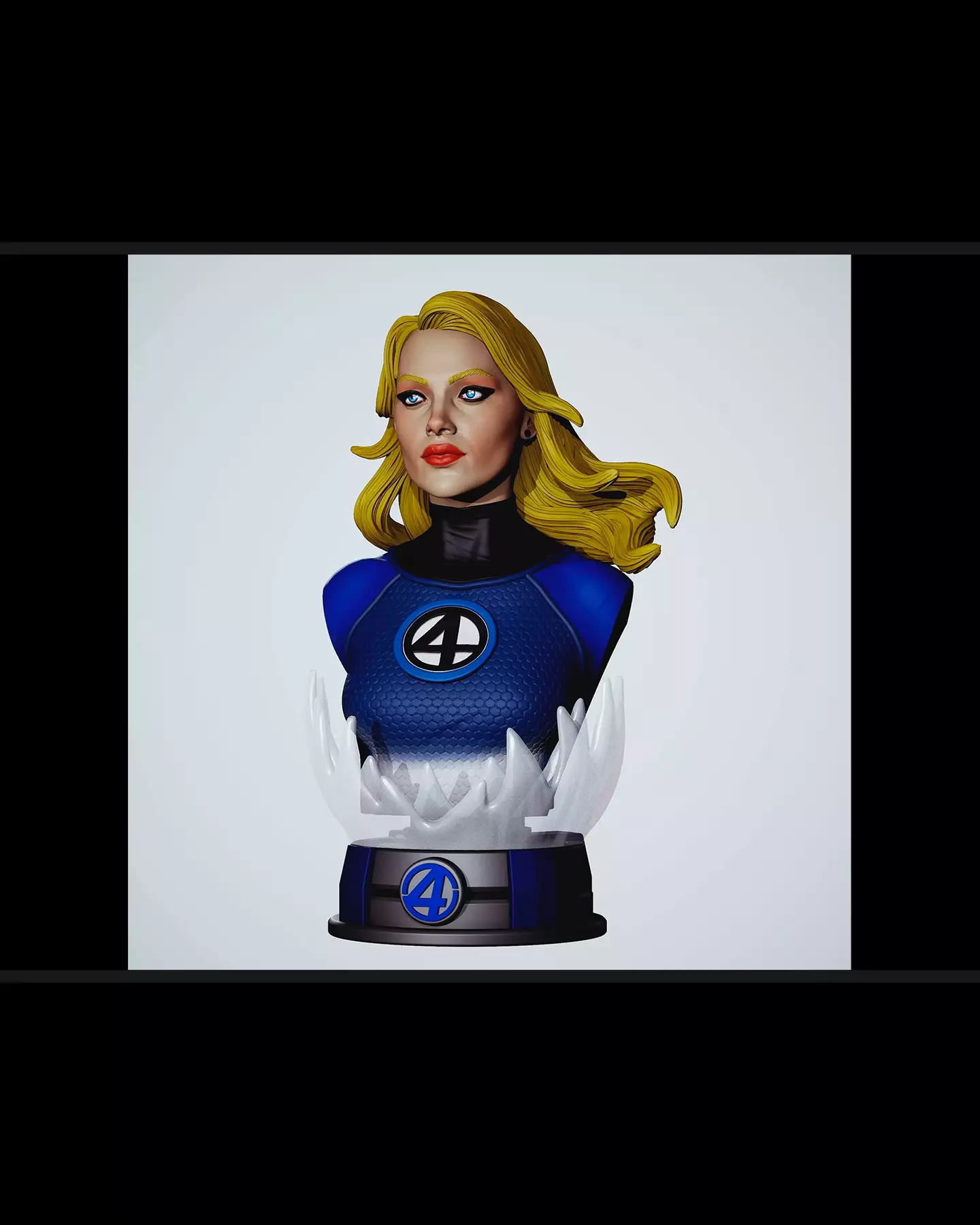 INVISIBLE WOMAN FANTASTIC FOUR BUST 3D PRINT STL 3D print model