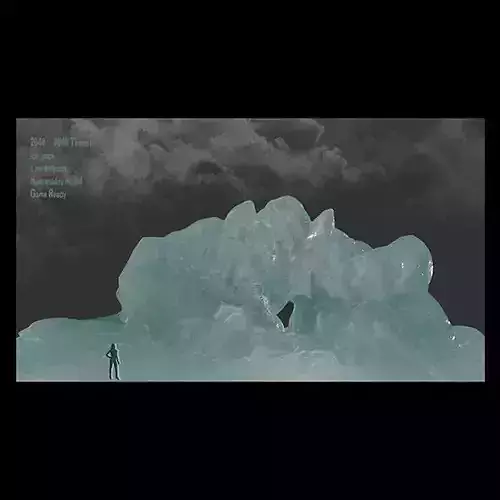 Ice Cave Low-poly 3D model