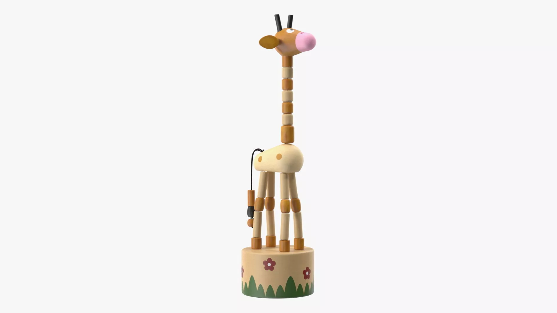 Push Puppet Toy Giraffe 3D model