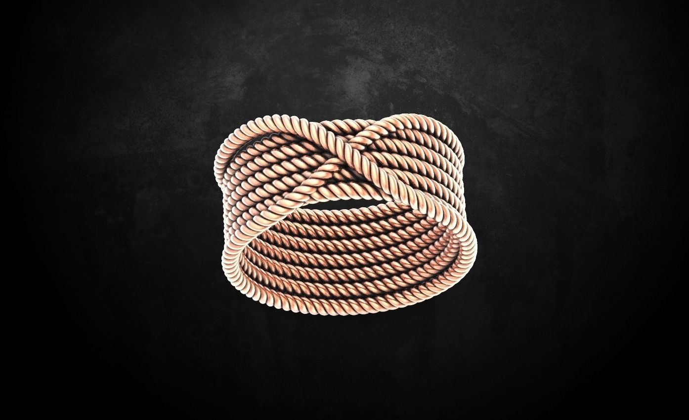 Ring ropes 3D print model_2