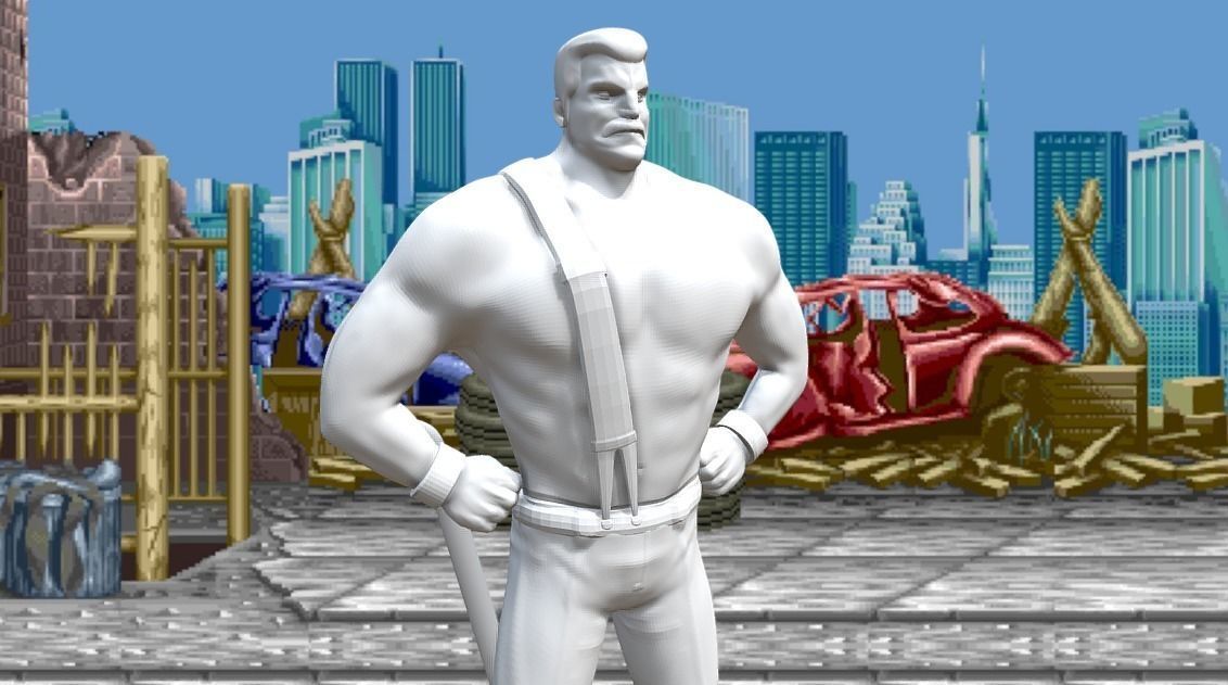 Mike Haggar from Final Fight 3D print model