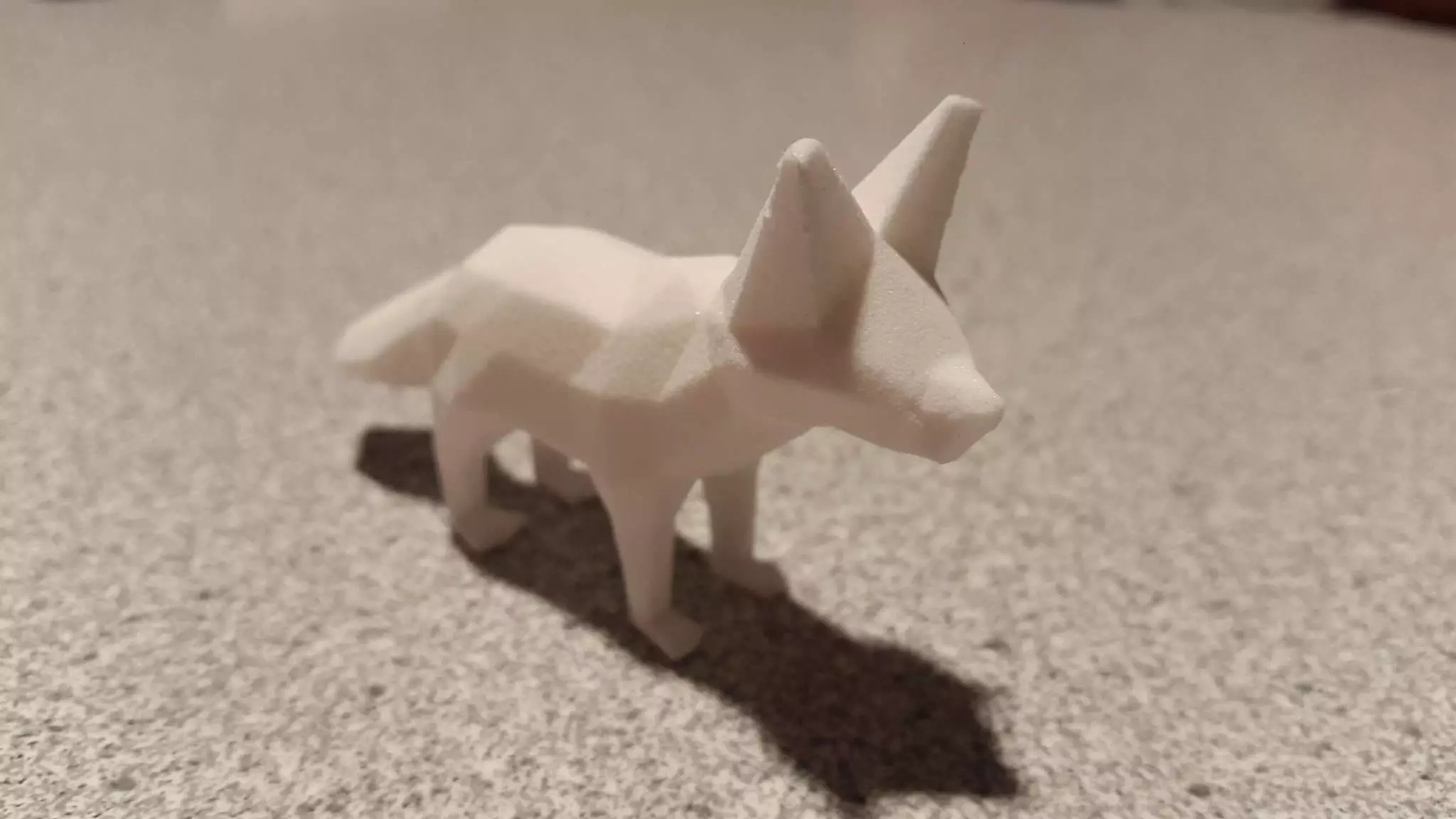 Low Poly Fennec Fox 3D print model_0