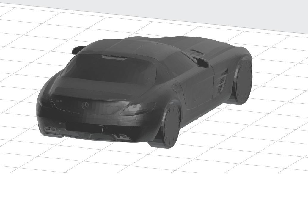 Mercedes Benz SLS 3D print model