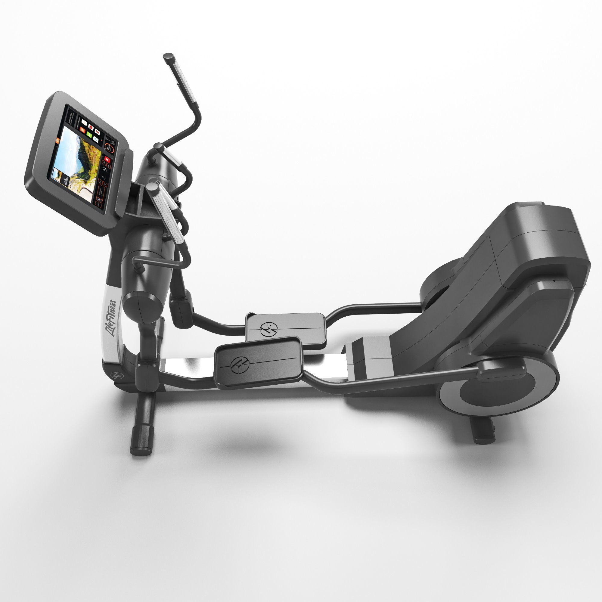 Elliptical Cross-Trainer Life-Fitness 3D model_4