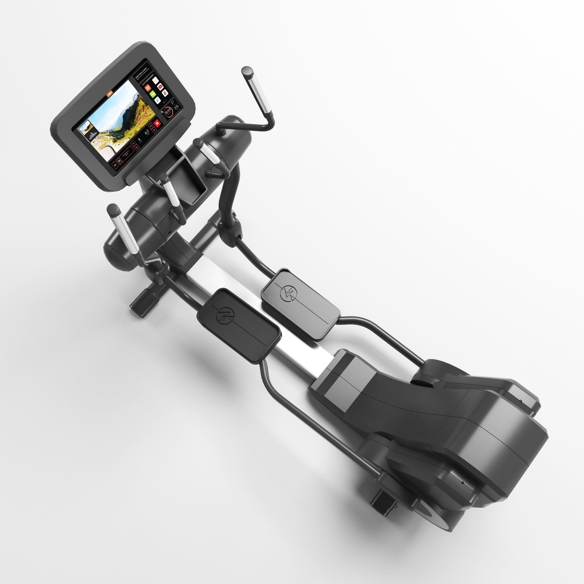 Elliptical Cross-Trainer Life-Fitness 3D model_3