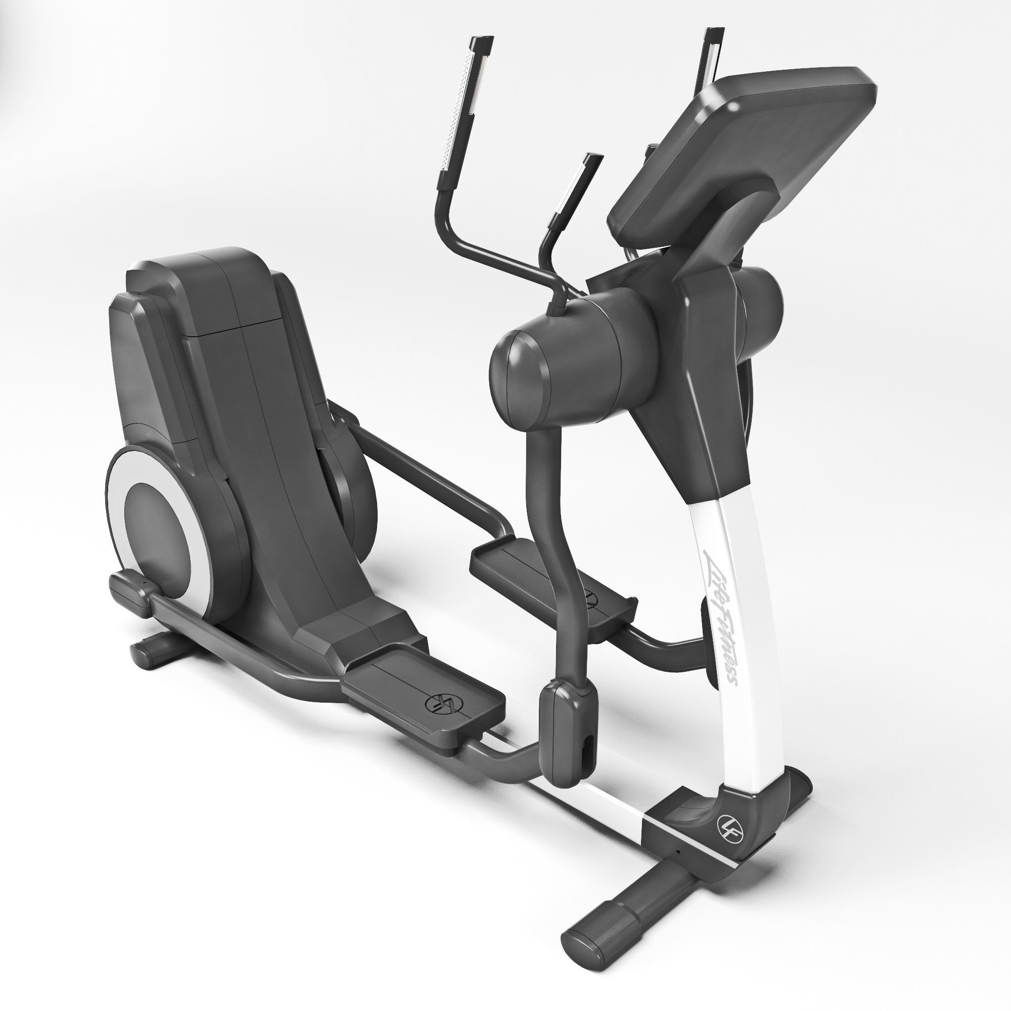 Elliptical Cross-Trainer Life-Fitness 3D model_1