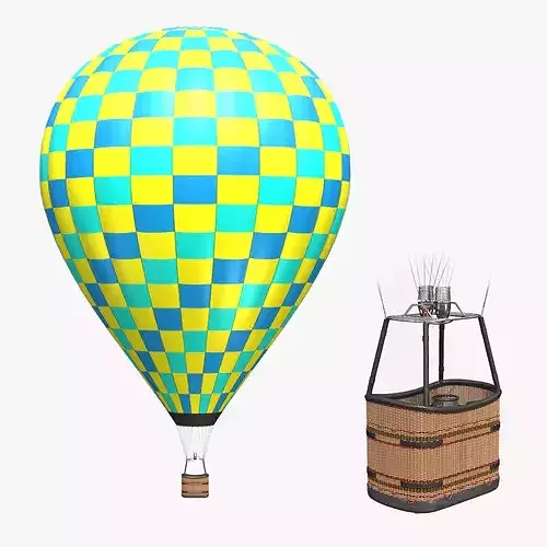 Hot Air Balloon - Geometric