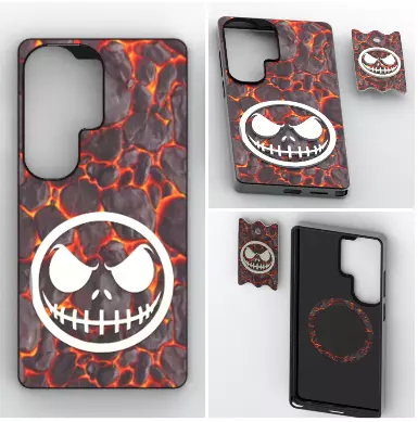 Winged Skull Mag Case S26 Ultra 3D print model