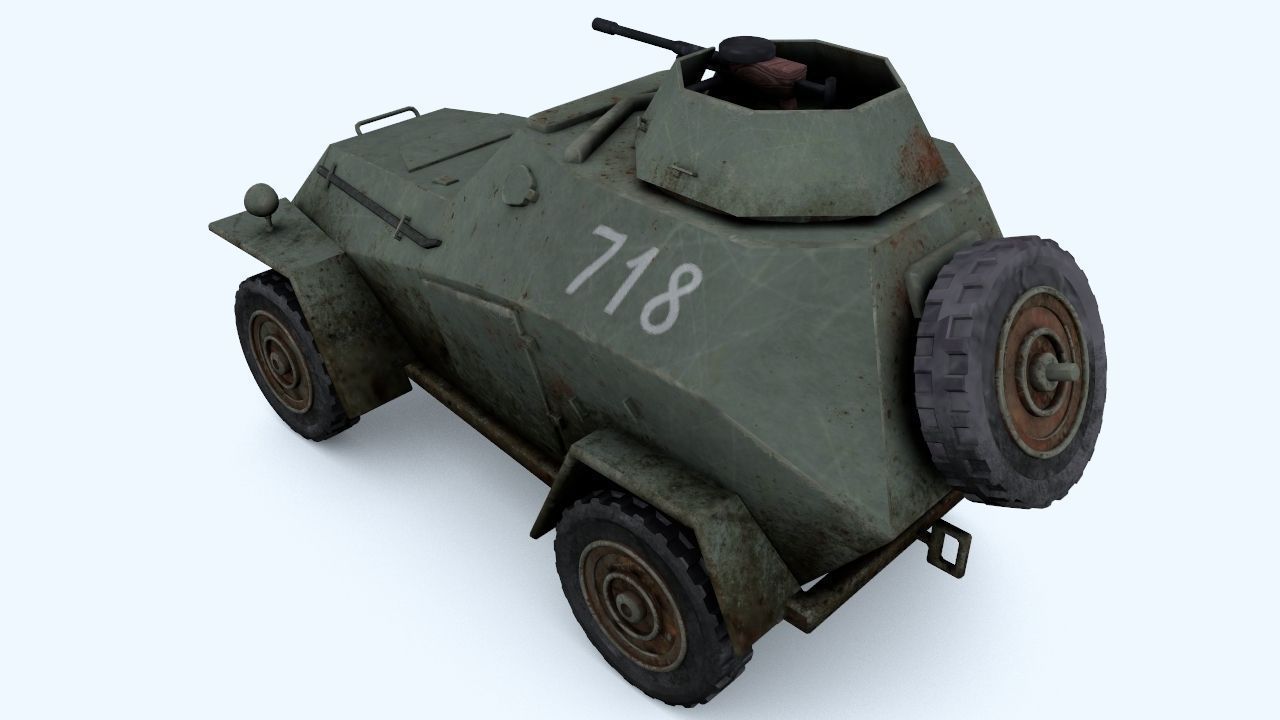 BA-64 light armored car 3D model_1