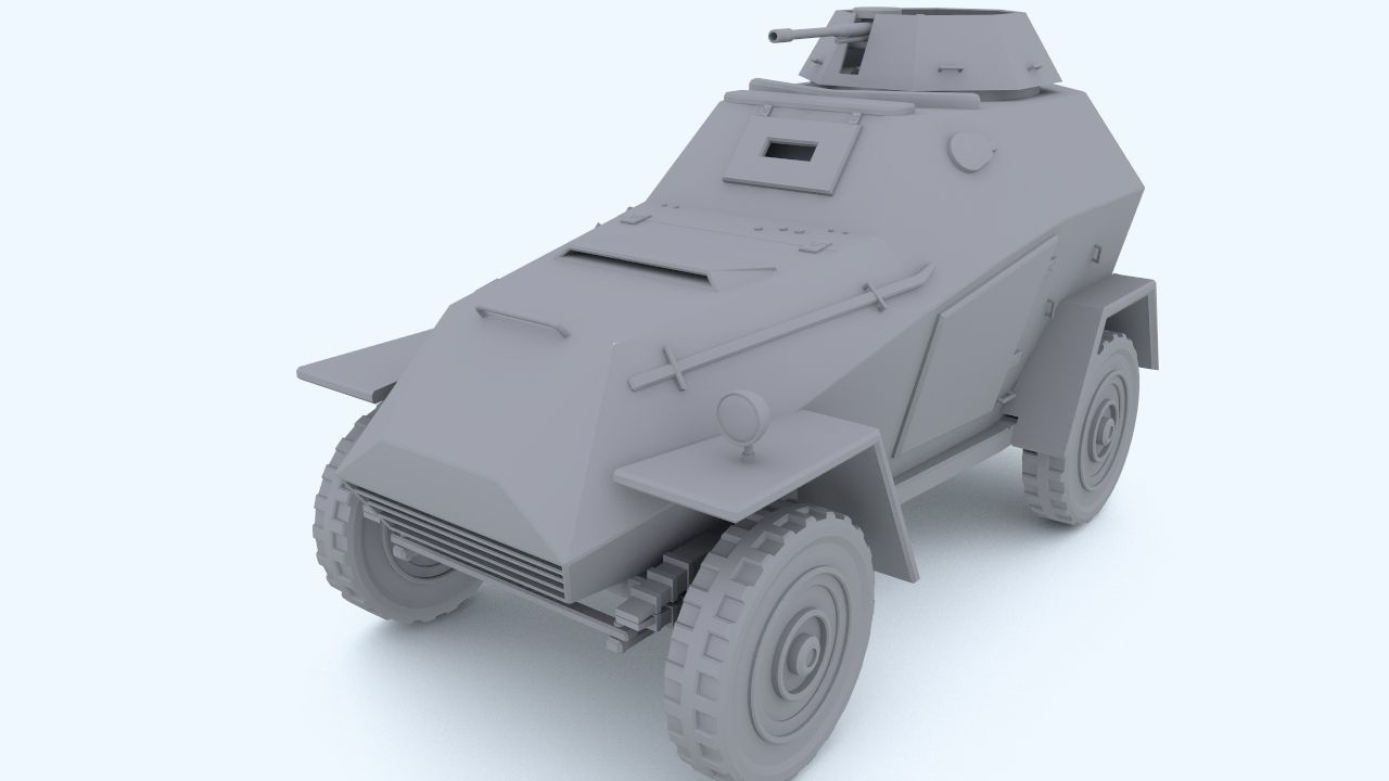 BA-64 light armored car 3D model_6