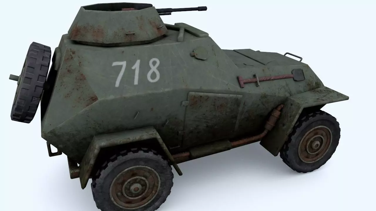 BA-64 light armored car 3D model_0
