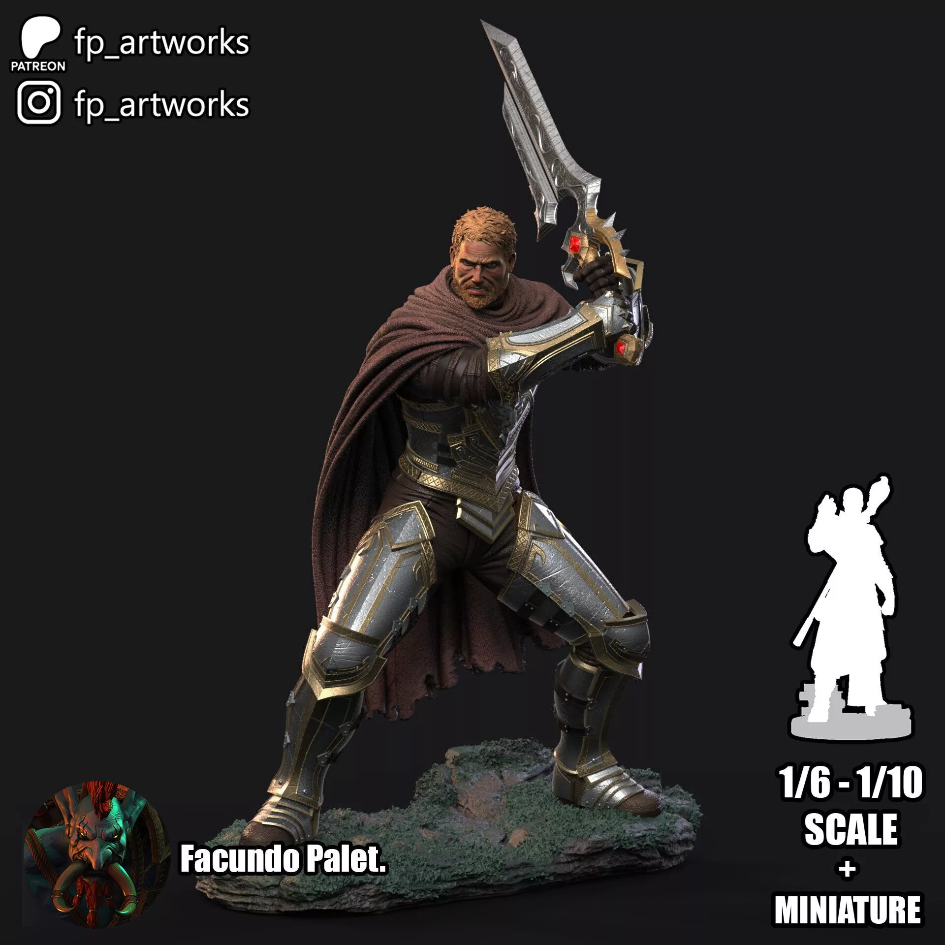 ANDUIN WRYNN 3D MODEL 3D print model