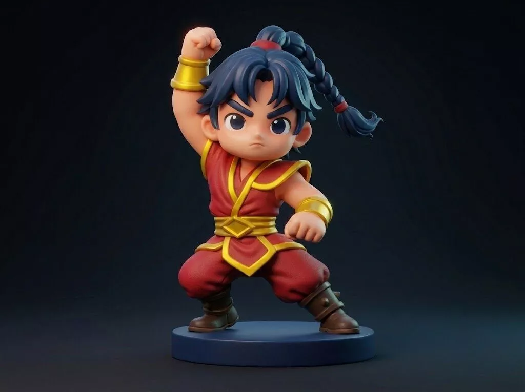 Martial Arts Hero 3D Printable Figurine 3D print model