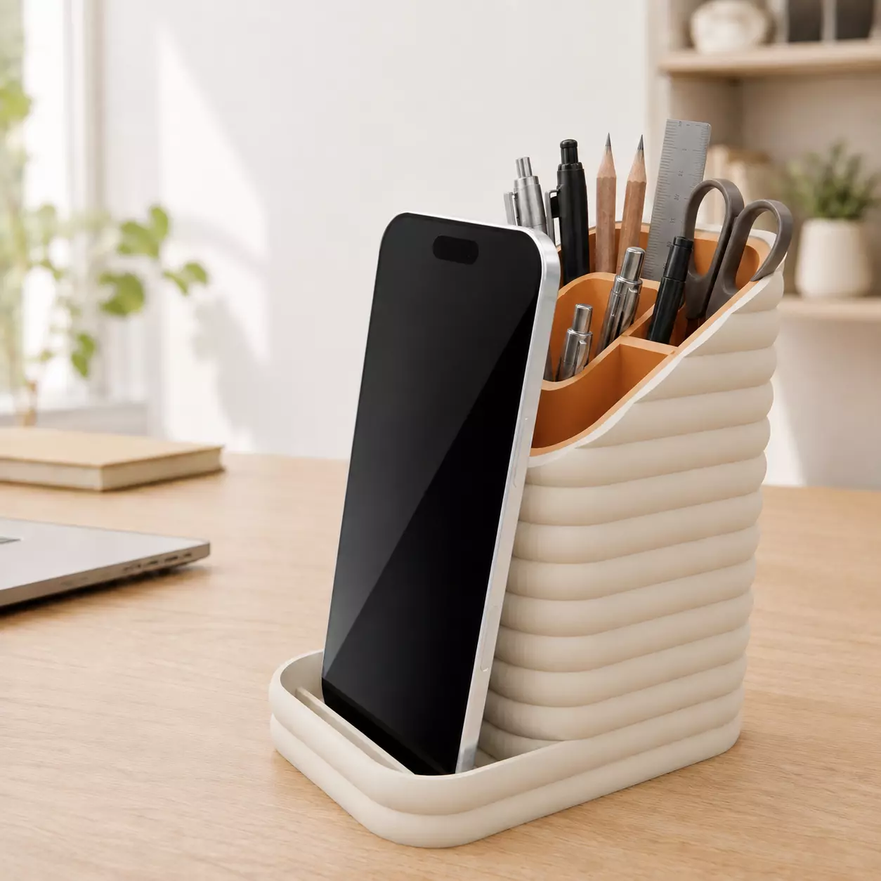 Modern Multi Compartment Desk Organizer 3D print model