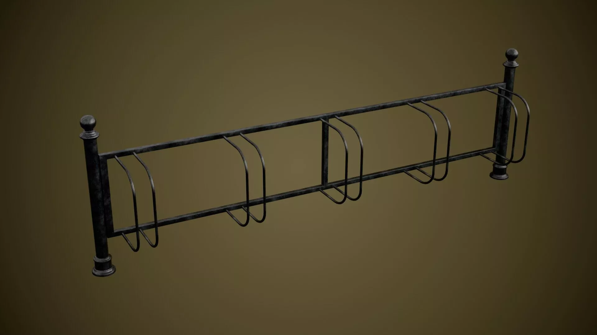 Agora Bike Rack Low-poly 3D model