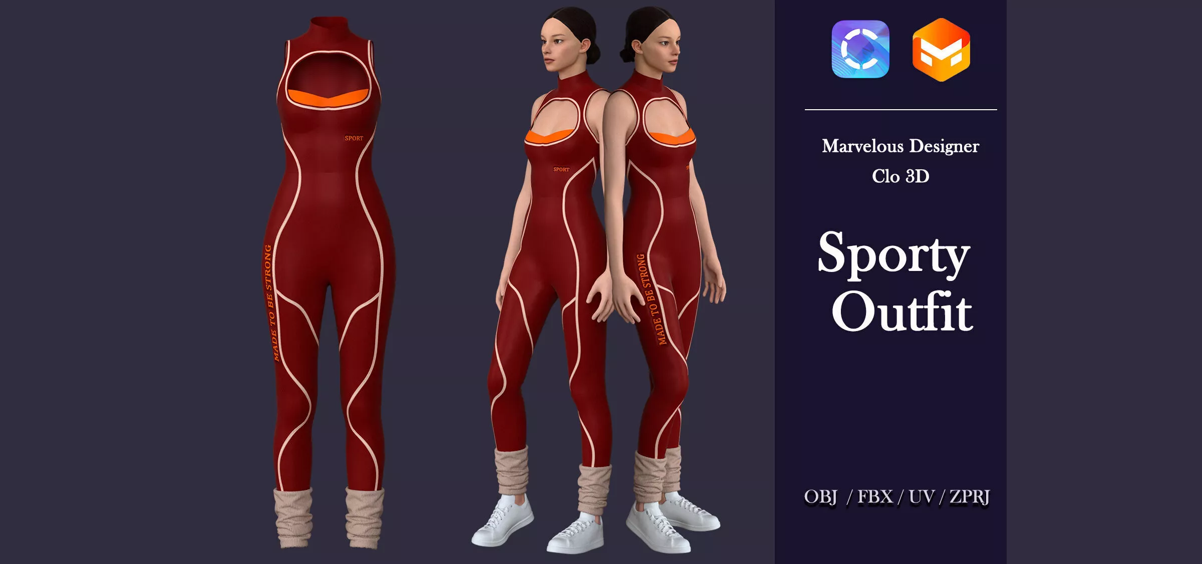 Spoty outfit 3D model