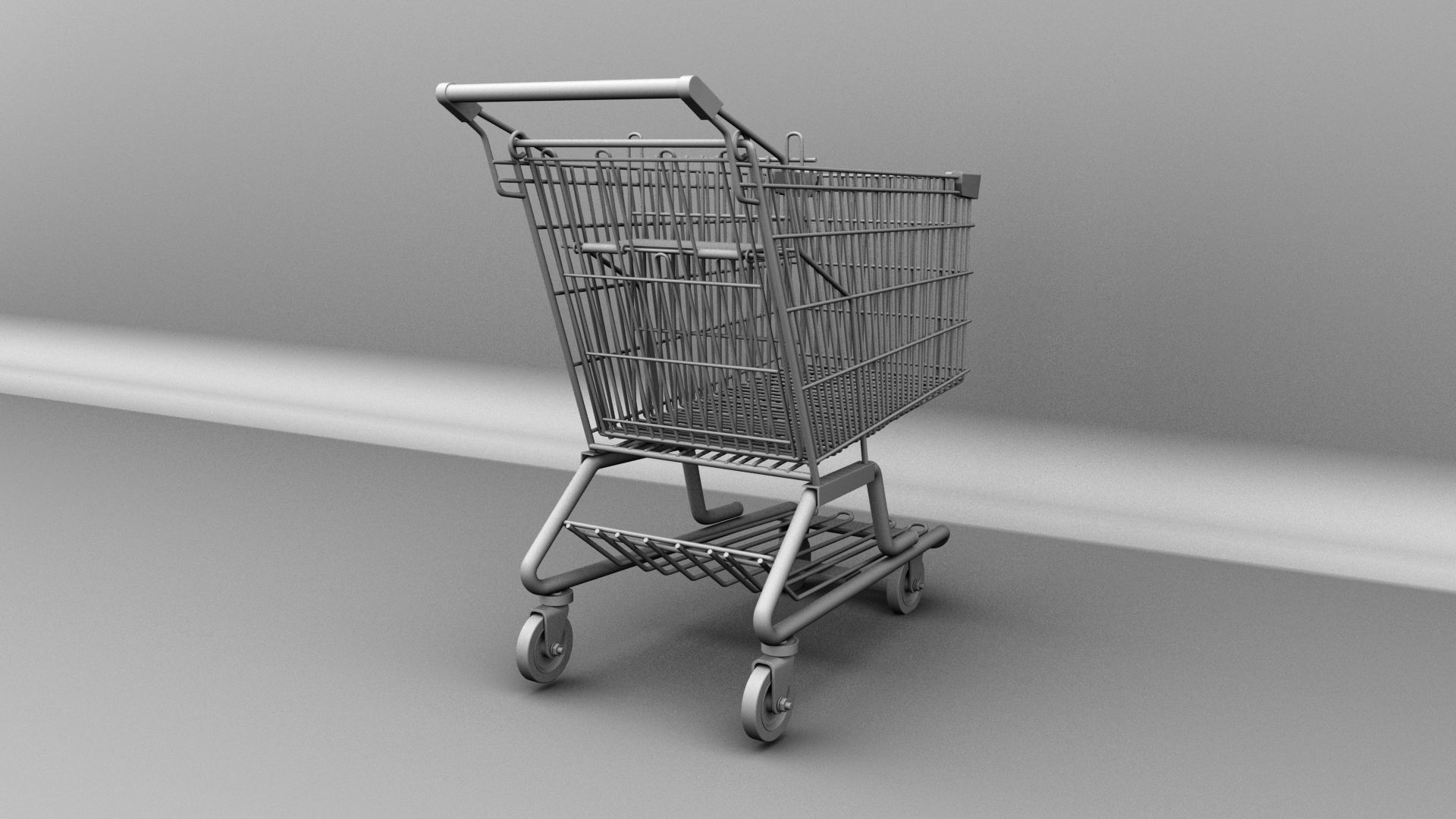 Shopping Cart 3D model_7