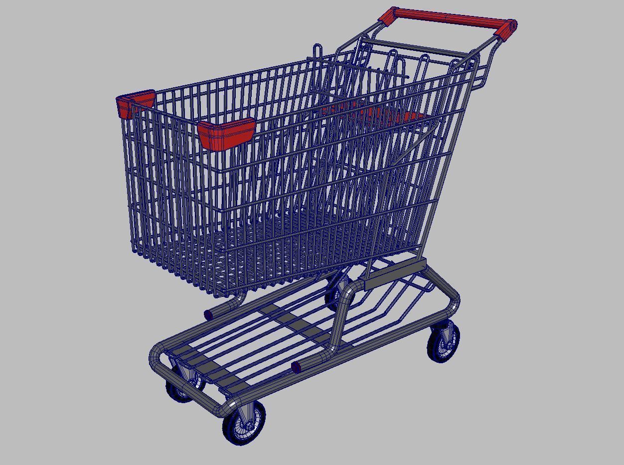 Shopping Cart 3D model_11