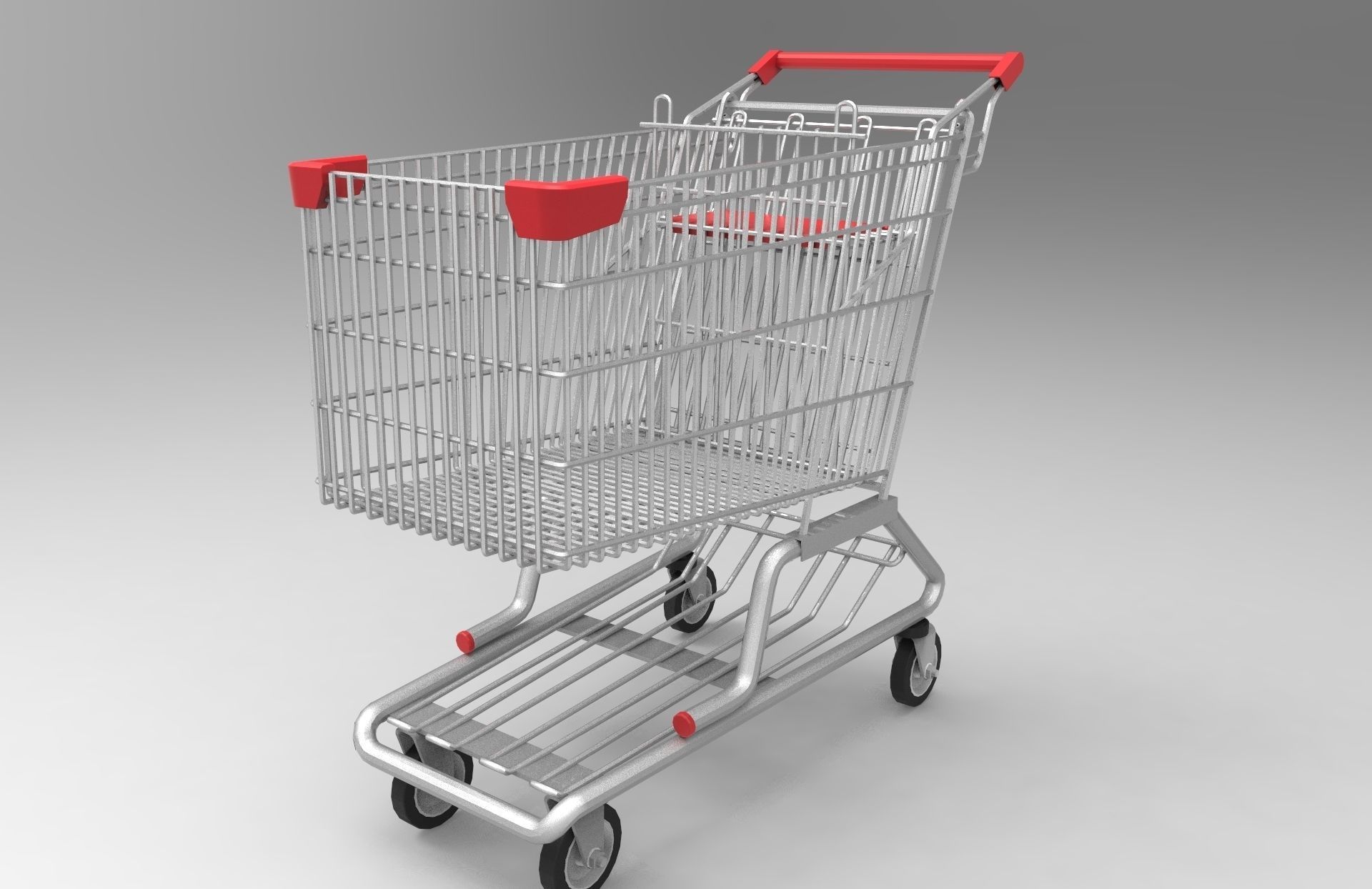 Shopping Cart 3D model_3