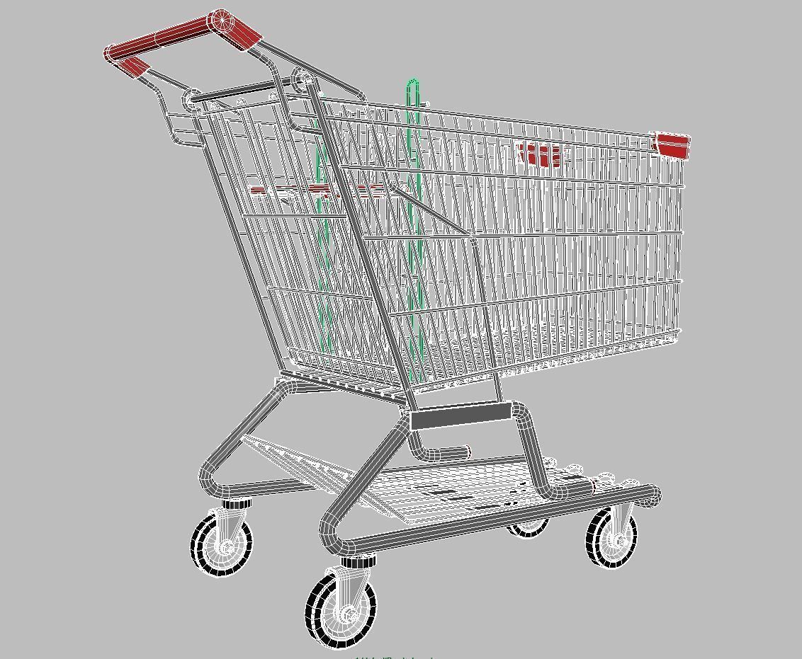 Shopping Cart 3D model_10