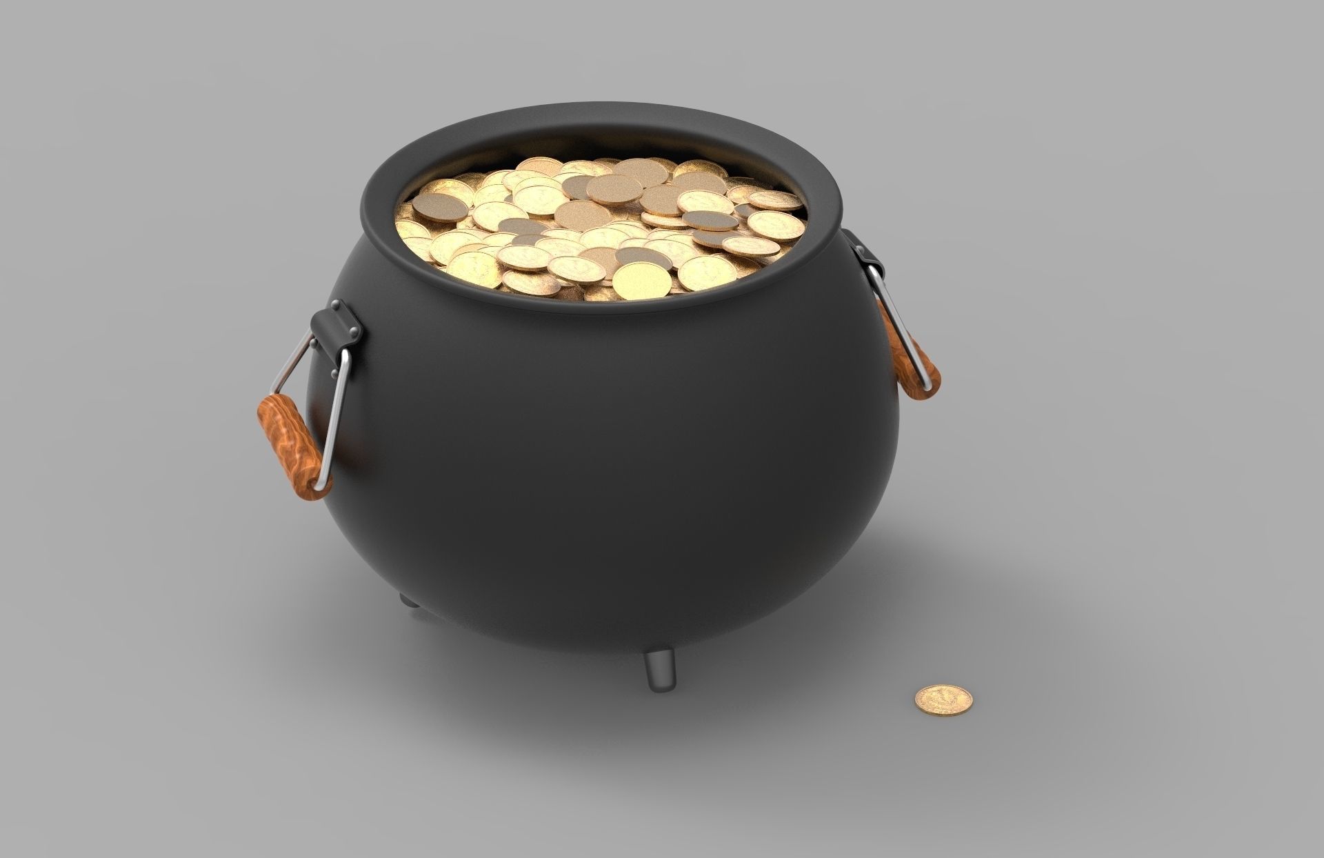 Pot of Gold 3D model_1