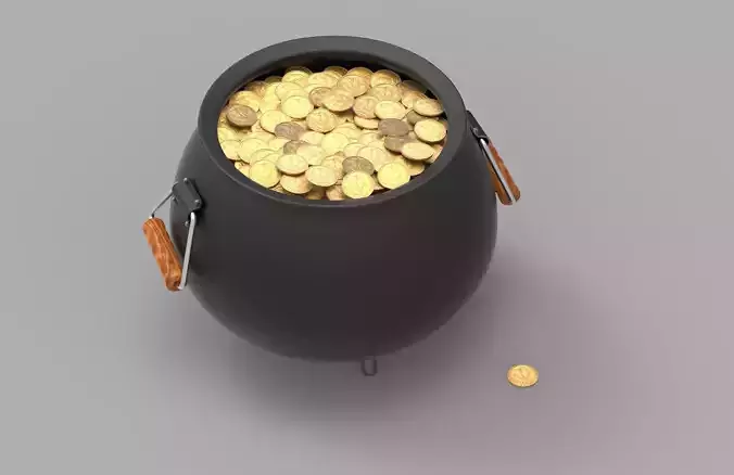 Pot of Gold 3D model