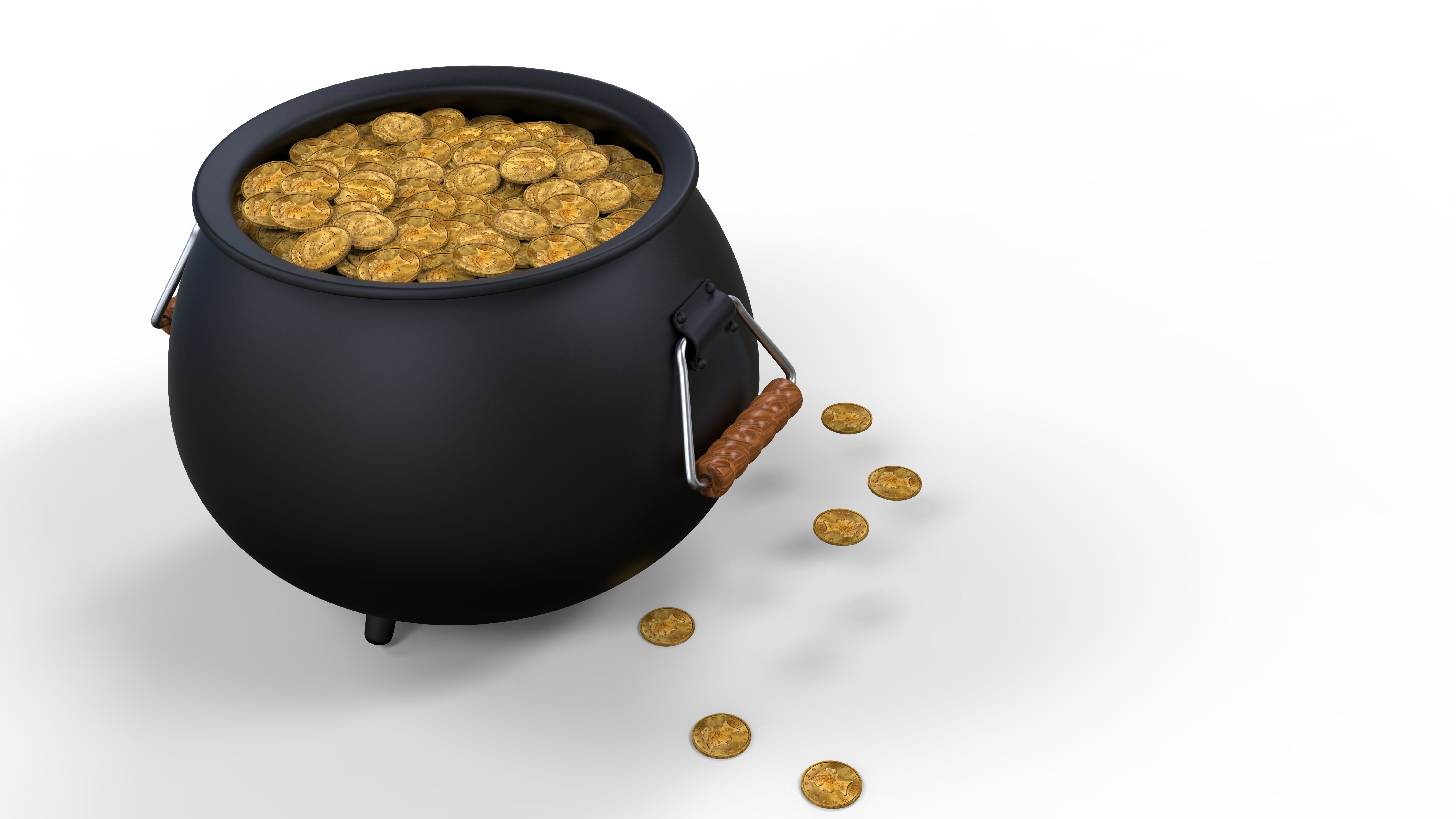 Pot of Gold 3D model_6