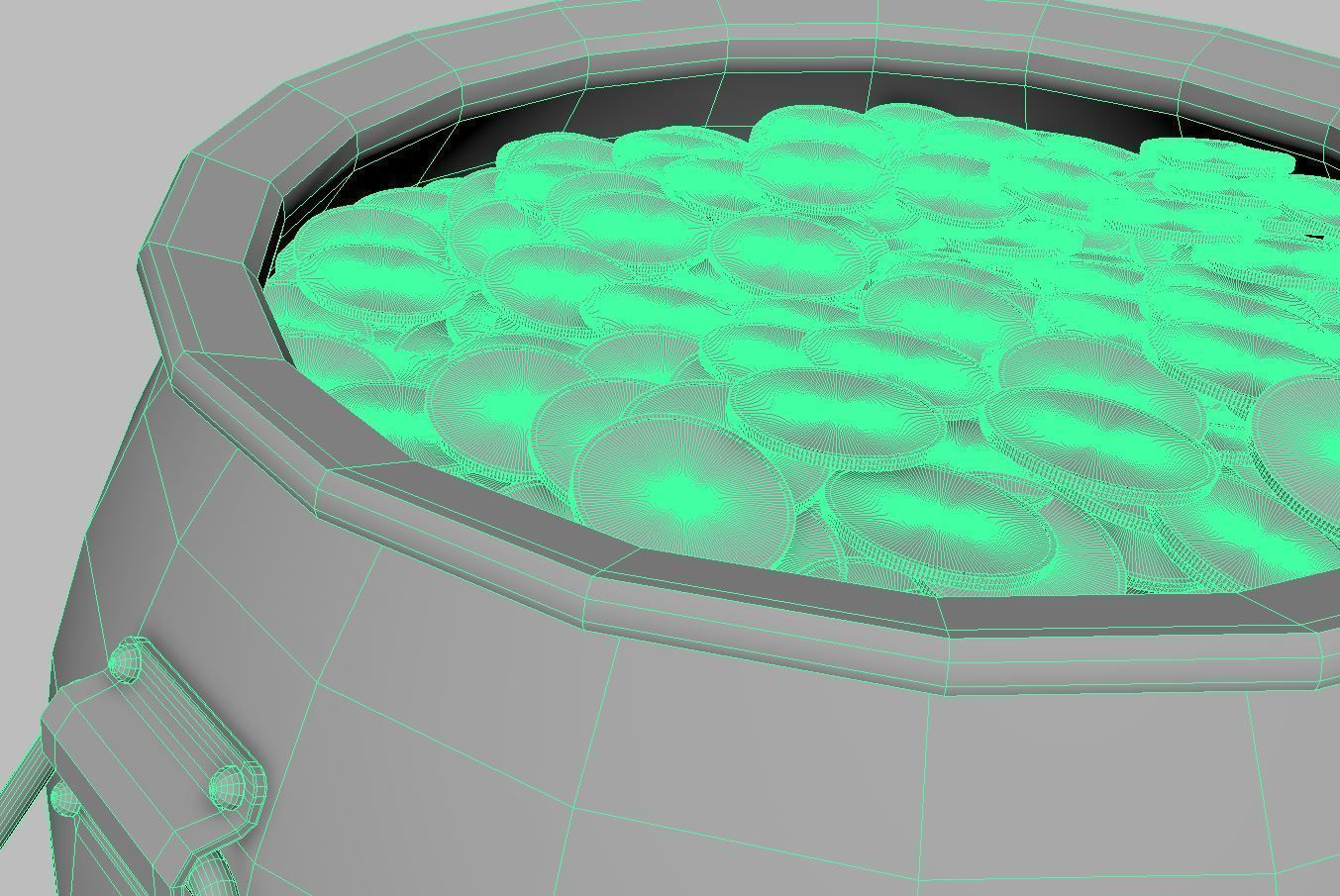 Pot of Gold 3D model_8