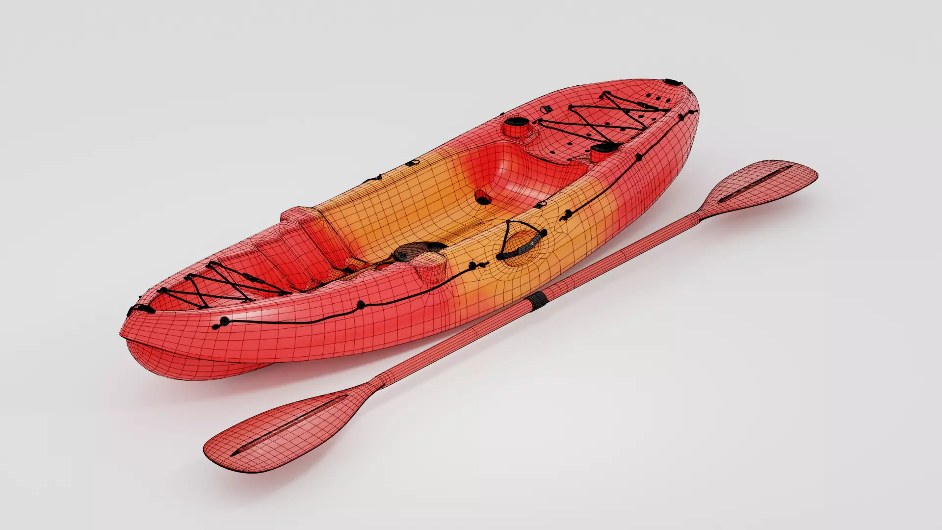 kayak 3D model