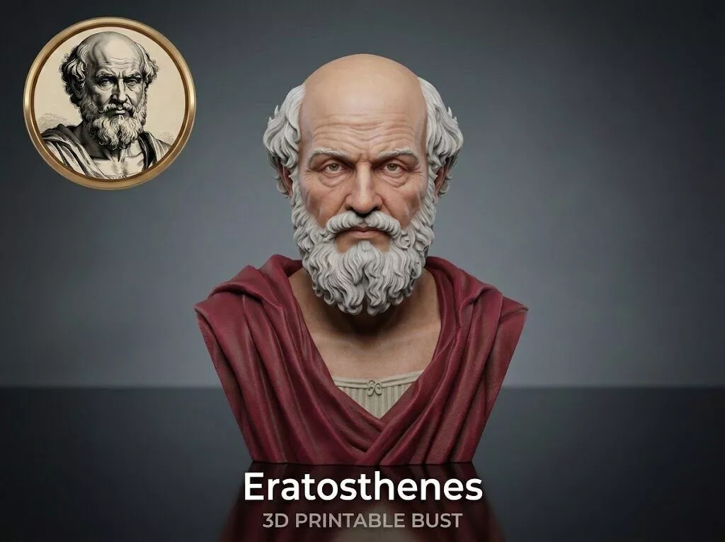 Eratosthenes 3D Printable Bust 3D print model