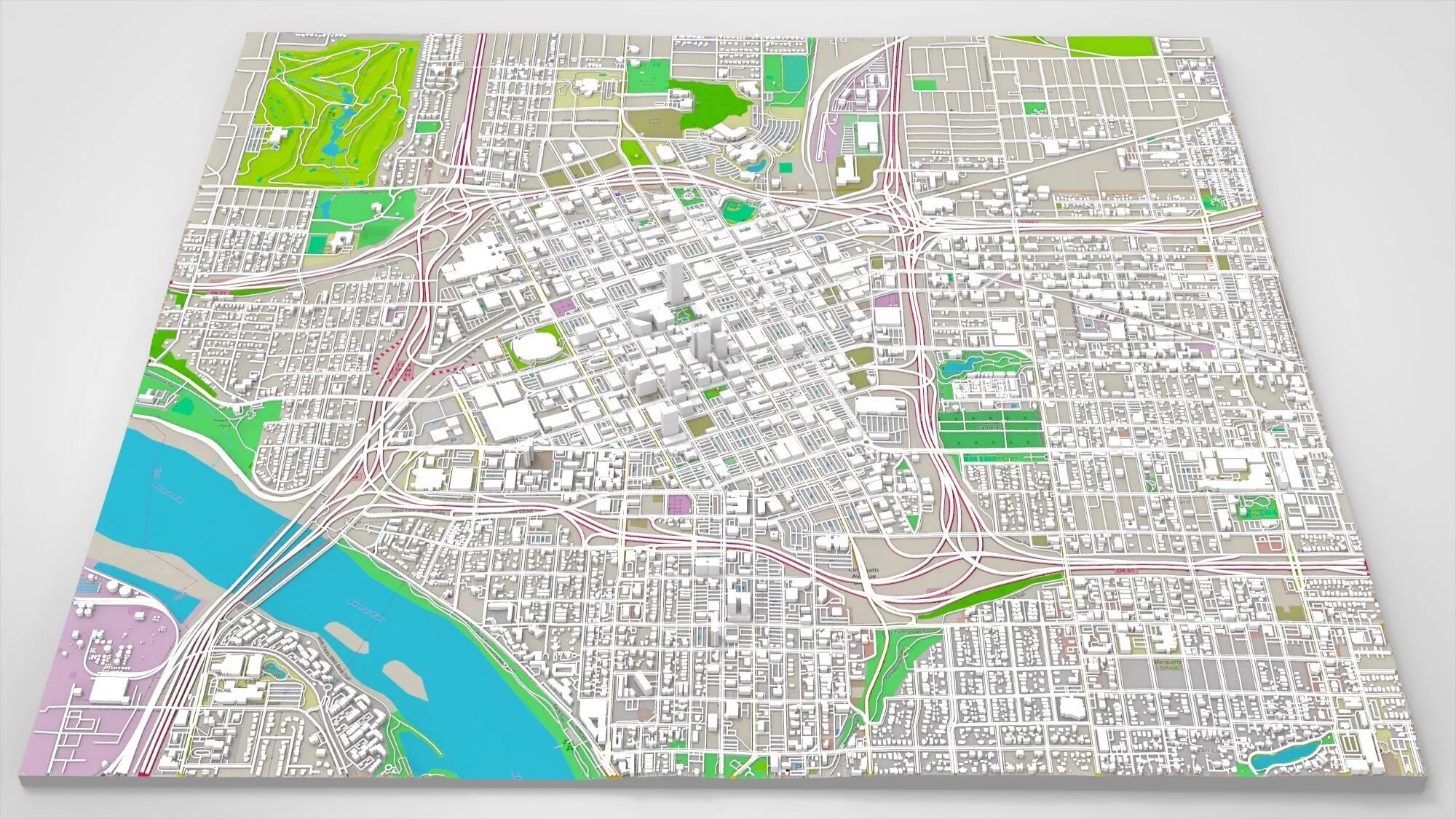 Cityscape Tulsa Oklahoma United States 3D model