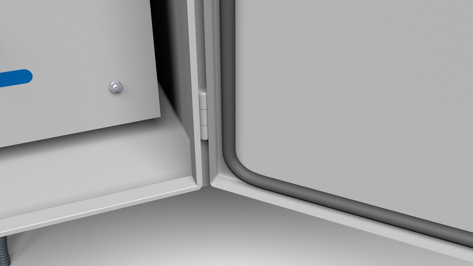 Disconnect switches remote control cabinet 3D model_7