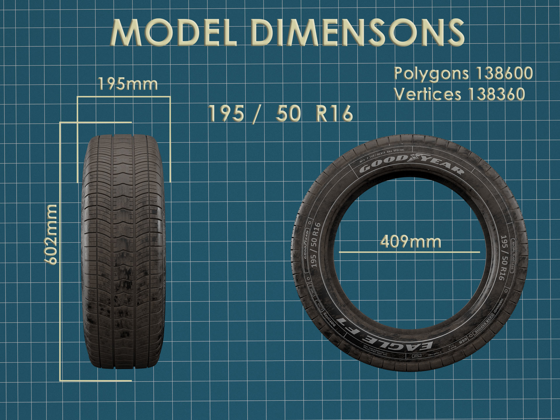 Car tire dirt 04 3D model_13
