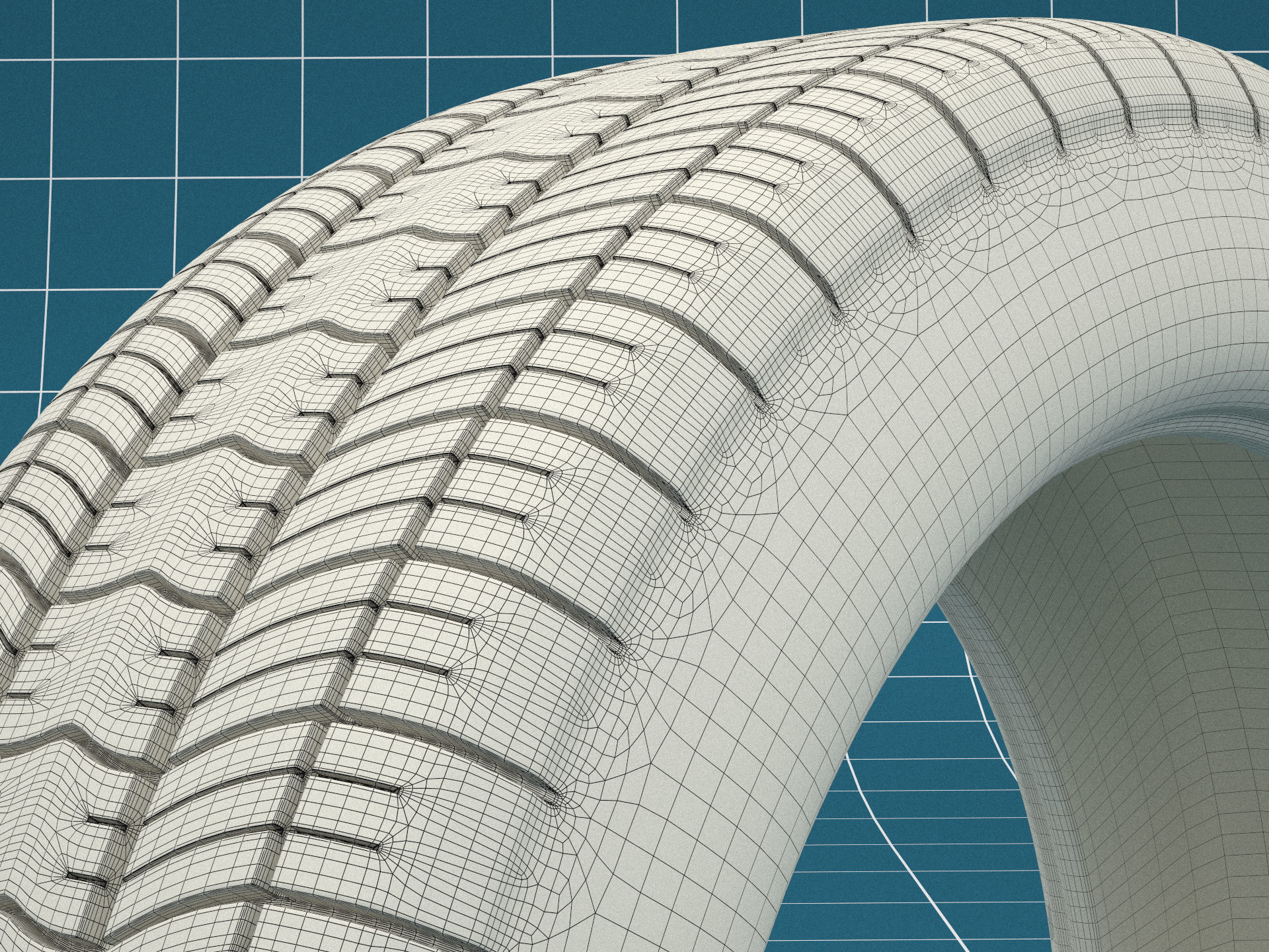 Car tire dirt 04 3D model_10