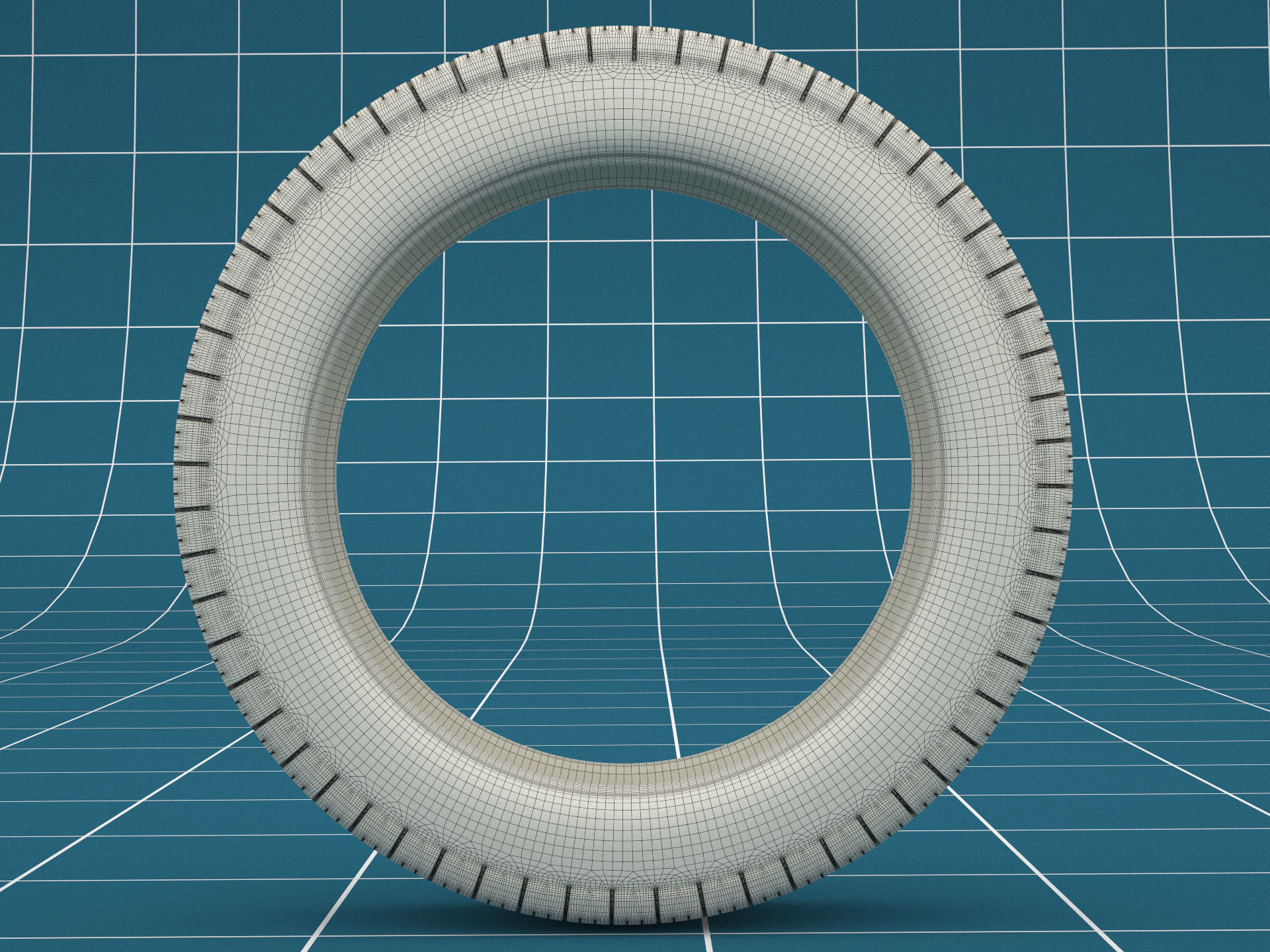Car tire dirt 04 3D model_6