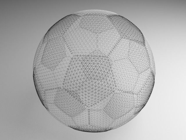 Ball soccer 3D model_3