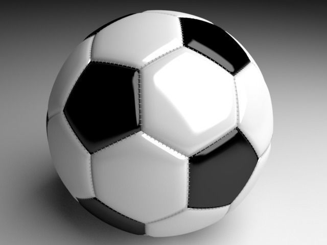 Ball soccer 3D model_1